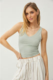 Be Cool V-Neck Wide Strap Tank,