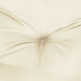 Garden Bench Cushions 2pcs Cream White 47.2"x19.7"x2.8" Oxford Fabric