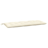 Garden Bench Cushions 2pcs Cream White 47.2"x19.7"x2.8" Oxford Fabric