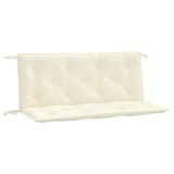 Garden Bench Cushions 2pcs Cream White 47.2"x19.7"x2.8" Oxford Fabric