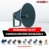 5 Core Outdoor PA Paging Horn Loud Speaker 16 Inch PA Speaker Weatherproof with mounting Bracket - RH 16