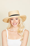 Fame Wide Brim Straw Weave Hat