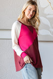 HOPELY Color Block Long Sleeve T-Shirt