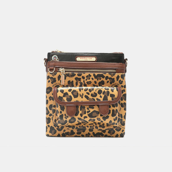 Nicole Lee USA Leopard crossbody bag