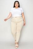 Judy Blue Full Size Garment Dyed Tummy Control Skinny Jeans