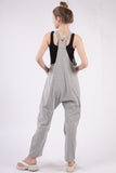 VERY J  Plunge Sleeveless Jumpsuit with Pockets