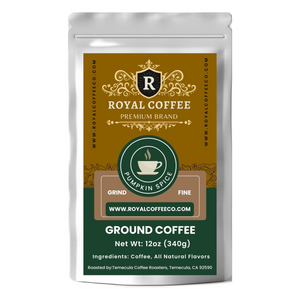 Royal Pumpkin Spice Freshly Roasted Flavored Coffee, (Pumpkin Spice) (Expresso)