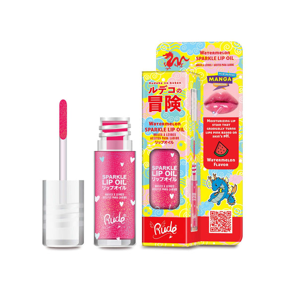 RUDE Manga Sparkle Lip Oil