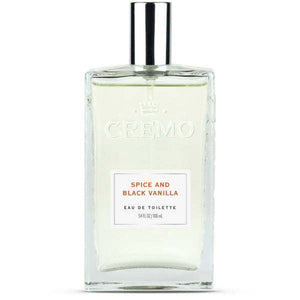 CREMO Spice and Black Vanilla Cologne Spray Cologne for Men, 3.4 Oz