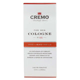 CREMO Spice and Black Vanilla Cologne Spray Cologne for Men, 3.4 Oz