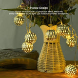 Free Shipping 30 LED String Lights Indoor, String Lights Bedroom 10.49Ft Moroccan Battery Powered String Lights Diwali Decorations for Home,Wedding Party,Christmas,Home Decor,Indoor Outdoor,Warm White