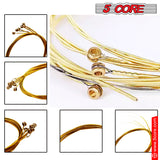 5 Core Guitar Strings Acoustic , Brass Guitar Strings .010-.048 Guitar Strings Acoustic 6 String set GS AC BRSS