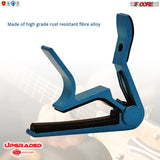 5 Core Guitar Capo Acoustic Clip Guitar String Instrument Clamp Fret Electric Guitar Accessories Kapo Guitar Neck Capos Black cejilla de guitarra- CAPO BLUE 1PC