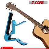 5 Core Guitar Capo Acoustic Clip Guitar String Instrument Clamp Fret Electric Guitar Accessories Kapo Guitar Neck Capos Black cejilla de guitarra- CAPO BLUE 1PC