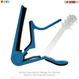 5 Core Guitar Capo Acoustic Clip Guitar String Instrument Clamp Fret Electric Guitar Accessories Kapo Guitar Neck Capos Black cejilla de guitarra- CAPO BLUE 1PC