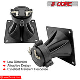 5 Core Tweeter 3.25" x 3.25" • 40W Max Component Square Driver • Piezo Horn Element Super Replacement DJ Tweeters • for Smooth Extended Frequency Response- TW 303 SQ