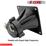 5 Core Tweeter 3.25" x 3.25" • 40W Max Component Square Driver • Piezo Horn Element Super Replacement DJ Tweeters • for Smooth Extended Frequency Response- TW 303 SQ