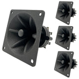 5 Core Tweeter 3.25" x 3.25" • 40W Max Component Square Driver • Piezo Horn Element Super Replacement DJ Tweeters • for Smooth Extended Frequency Response- TW 303 SQ