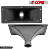 5 Core Horn Speaker Throat Black Screw On Tweeter Driver Horn 15x5 Inch Rectangle All Weather Directivity Speaker Horn Throat - HISE 15X5 1PC