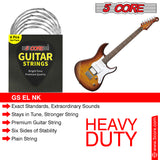 5 Core Guitar strings 6 Pieces Nickel Acoustic Electric Guitar Strings guitar & bass accessories, Light, Gauge 0.09-0.042 Nickel Wound Shield Package Corrosion free - GS EL