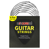 5 Core Guitar strings 6 Pieces Nickel Acoustic Electric Guitar Strings guitar & bass accessories, Light, Gauge 0.09-0.042 Nickel Wound Shield Package Corrosion free - GS EL