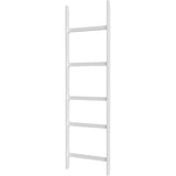 Blanket Ladder, 5-Layer Towel Racks, Blanket Holder with Anti-Slip Construction Home Decor, Decorative Blanket, Quilt, Towel, Scarf Ladder Shelves for Livingroom, Bedroom, Bathroom, White