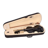 New 4/4 Acoustic Violin Case Bow Rosin C | Black