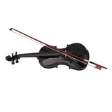 New 4/4 Acoustic Violin Case Bow Rosin C | Black