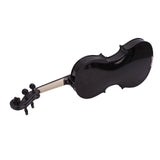 New 4/4 Acoustic Violin Case Bow Rosin C | Black