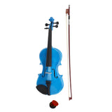 New 4/4 Acoustic Violin Case Bow Rosin Dark Blue