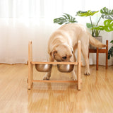 Elevated Dog Bowls for Medium Large Sized Dogs, Adjustable Heights Raised Dog Feeder Bowl with Stand for Food & Water