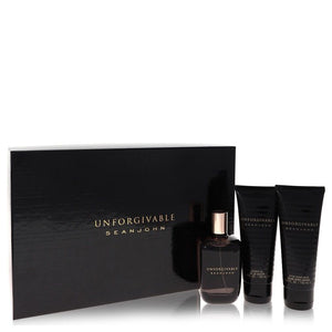 Unforgivable by Sean John Gift Set - 4.2 oz Eau De Toilette Spray + 3.4 oz Shower Gel + 3.4 oz After Shave Balm