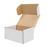 50 Pack 6x4x3 inch Corrugated Box Mailers- White Cardboard Shipping Box Corrugated Box Mailer Shipping Box for Mailer RT