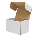 50 Pack 6x4x3 inch Corrugated Box Mailers- White Cardboard Shipping Box Corrugated Box Mailer Shipping Box for Mailer RT