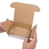 50 Pack 6x4x3 inch Corrugated Box Mailers- White Cardboard Shipping Box Corrugated Box Mailer Shipping Box for Mailer RT