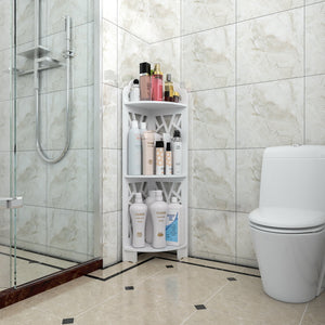 Free shipping 3 Tier Corner Shower Shelf Waterproof for Bathroom Storage YJ | White