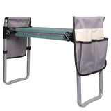 Widen Garden Kneeler and Seat Bench Folding Garden Workseat with EVA Foam Kneeling Pad and Dual Pouch