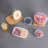 6Pcs Food Silicone Cover Fresh-keeping Dish Stretchy Lid Cap Reusable Wrap Organization Storage Tool Kitchen Accessories