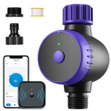 Bluetooth Sprinkler Timer, WiFi Smart Irrigation Water Timer, Wireless Remote APP & Voice Control, Rain Delay/ Manual/ Automatic Watering System, Watering Hose Timer for Yard Garden Lawn Watering