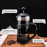 Mini French Press Coffee Maker 1 Cups, 12oz Coffee Press, Perfect for Coffee Lover Gifts Morning Coffee, Maximum Flavor Coffee Brewer with Stainless Steel Filter, 350ml - Small