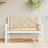 Garden Bench Cushions 2pcs Beige 47.2"x19.7"x2.8" Oxford Fabric