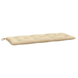 Garden Bench Cushions 2pcs Beige 47.2"x19.7"x2.8" Oxford Fabric