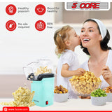 5 Core Hot Air Popcorn Popper Machine 1200W Electric Popcorn Kernel Corn Maker Bpa Free, 95% Popping Rate, 2 Minutes Fast, No Oil-Healthy Snack for Kids Adults, Home, Party, Gift POP