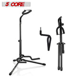 5 Core Guitar Stand Premium Metal Heavy Duty for Acoustic Classic Electric Guitar Detachable Musical Instrument Stand Single Holds 1 Guitar - GSH HD