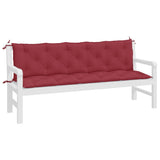 Garden Bench Cushions 2pcs Wine Red 70.9"x19.7"x2.8" Oxford Fabric