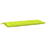 Garden Bench Cushions 2pcs Bright Green 47.2"x19.7"x2.8" Oxford Fabric
