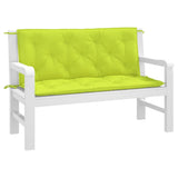 Garden Bench Cushions 2pcs Bright Green 47.2"x19.7"x2.8" Oxford Fabric