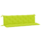 Garden Bench Cushions 2pcs Bright Green 70.9"x19.7"x2.8" Oxford Fabric