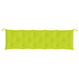 Garden Bench Cushions 2pcs Bright Green 70.9"x19.7"x2.8" Oxford Fabric