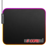 5 CORE Large RGB Gaming Mouse Pad Non-Slip Rubber Base, Waterproof 11.8 x 9.8 Inch LED Desk Mouse Mat Glowing 12 Modes Durable Stitched Edges, Great for Office and Gaming MP 300 RGB